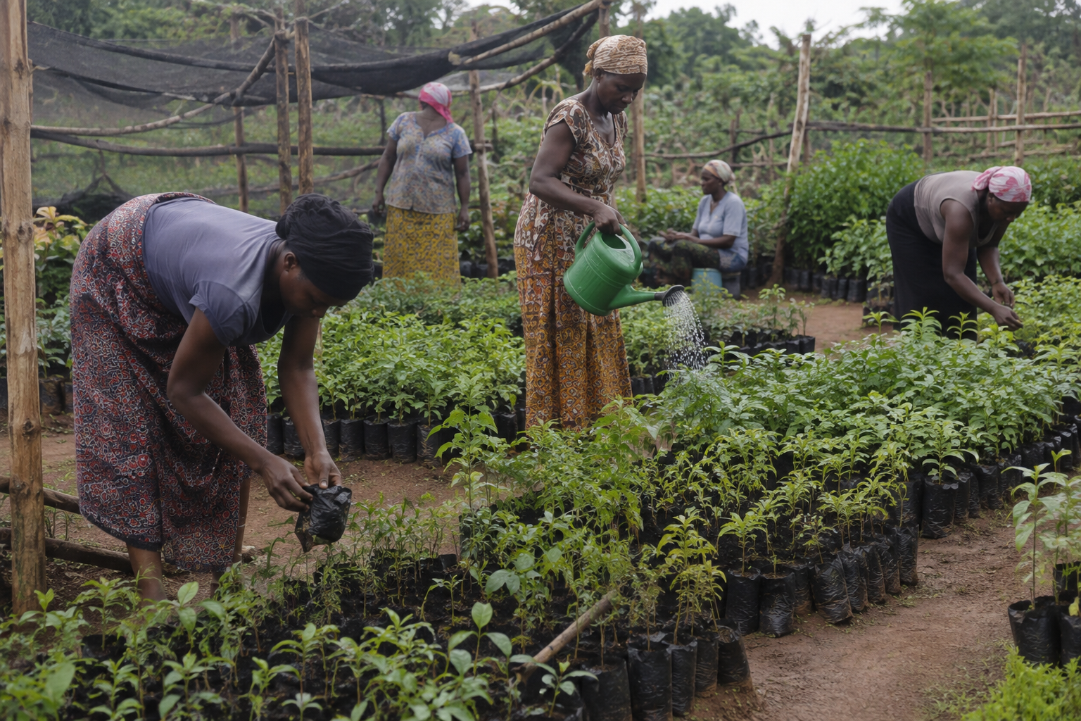 Statement break — Ghana community / smallholder farmers, full-bleed.
